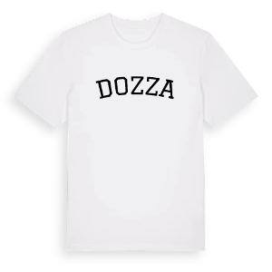 Dozza böjd t-shirt – ekologisk bomull t-shirt från Pinshirt