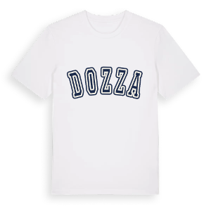 Dozza college t-shirt – ekologisk bomull t-shirt från Pinshirt