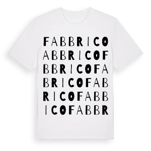 Fabbrico ordlek t-shirt – ekologisk bomull t-shirt från Pinshirt