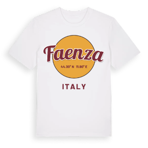 Faenza cirkel t-shirt – ekologisk bomull t-shirt från Pinshirt