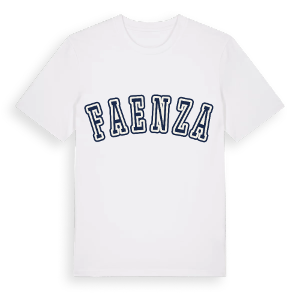 Faenza college t-shirt – ekologisk bomull t-shirt från Pinshirt