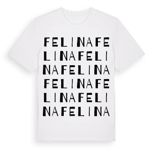 Felina ordlek t-shirt – ekologisk bomull t-shirt från Pinshirt