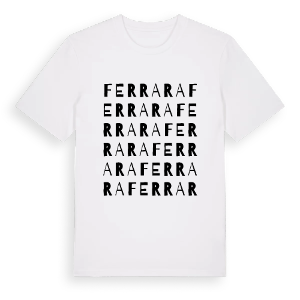 Ferrara ordlek t-shirt – ekologisk bomull t-shirt från Pinshirt