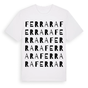 Ferrara ordlek t-shirt – ekologisk bomull t-shirt från Pinshirt