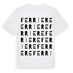 Ferriere ordlek t-shirt – ekologisk bomull t-shirt från Pinshirt