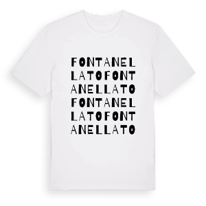 Fontanellato ordlek t-shirt – ekologisk bomull t-shirt från Pinshirt