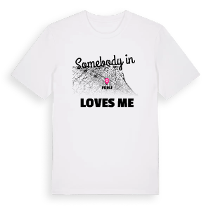 Någon i Forlì älskar mig t-shirt – ekologisk bomull t-shirt från Pinshirt