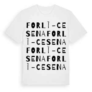 Forlì-Cesena ordlek t-shirt – ekologisk bomull t-shirt från Pinshirt