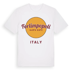 Forlimpopoli cirkel t-shirt – ekologisk bomull t-shirt från Pinshirt