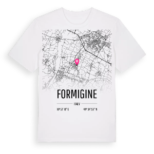 Formigine karta t-shirt – ekologisk bomull t-shirt från Pinshirt