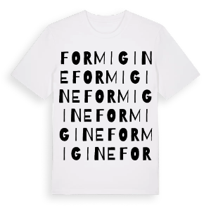 Formigine ordlek t-shirt – ekologisk bomull t-shirt från Pinshirt