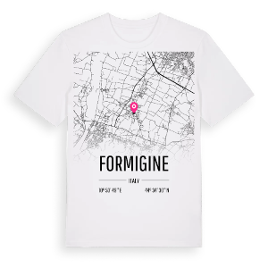Formigine karta t-shirt – ekologisk bomull t-shirt från Pinshirt