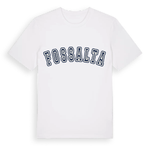 Fossalta college t-shirt – ekologisk bomull t-shirt från Pinshirt