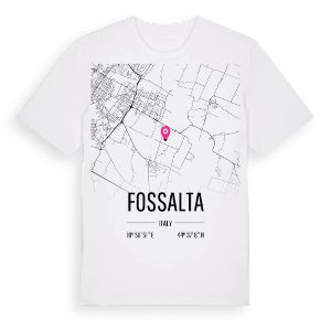 Fossalta karta t-shirt – ekologisk bomull t-shirt från Pinshirt