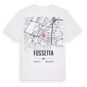 Fossetta karta t-shirt – ekologisk bomull t-shirt från Pinshirt
