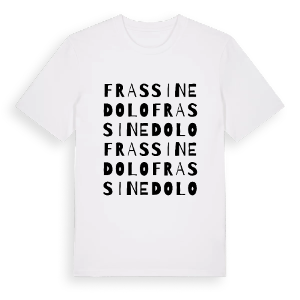 Frassinedolo ordlek t-shirt – ekologisk bomull t-shirt från Pinshirt