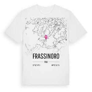 Frassinoro karta t-shirt – ekologisk bomull t-shirt från Pinshirt