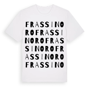 Frassinoro ordlek t-shirt – ekologisk bomull t-shirt från Pinshirt