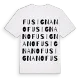 Fusignano ordlek t-shirt