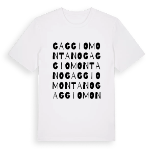Gaggio Montano ordlek t-shirt – ekologisk bomull t-shirt från Pinshirt