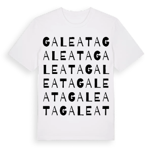 Galeata ordlek t-shirt – ekologisk bomull t-shirt från Pinshirt