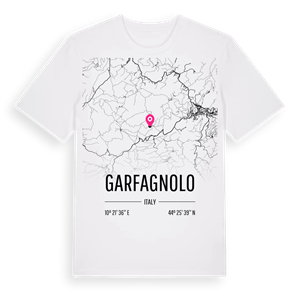 Garfagnolo karta t-shirt – ekologisk bomull t-shirt från Pinshirt