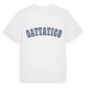Gattatico college t-shirt – ekologisk bomull t-shirt från Pinshirt