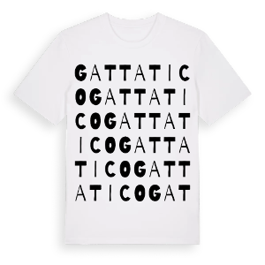 Gattatico ordlek t-shirt – ekologisk bomull t-shirt från Pinshirt