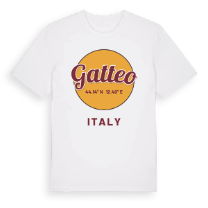 Gatteo cirkel t-shirt – ekologisk bomull t-shirt från Pinshirt