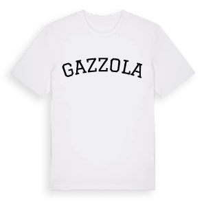 Gazzola böjd t-shirt – ekologisk bomull t-shirt från Pinshirt
