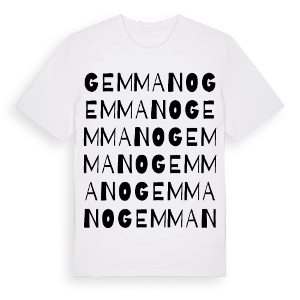 Gemmano ordlek t-shirt – ekologisk bomull t-shirt från Pinshirt