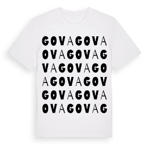 Gova ordlek t-shirt – ekologisk bomull t-shirt från Pinshirt