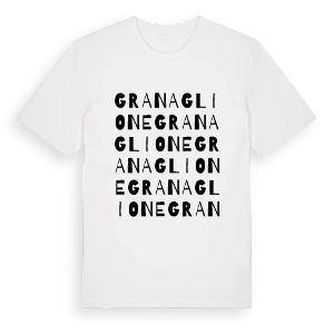 Granaglione ordlek t-shirt – ekologisk bomull t-shirt från Pinshirt
