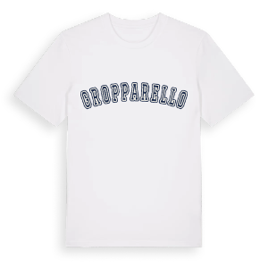 Gropparello college t-shirt – ekologisk bomull t-shirt från Pinshirt
