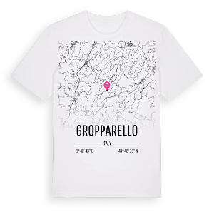 Gropparello karta t-shirt – ekologisk bomull t-shirt från Pinshirt