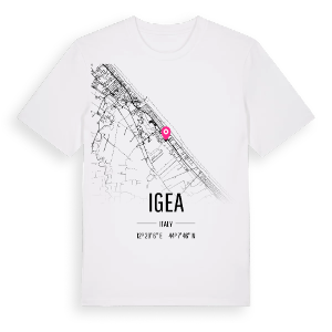 Igea karta t-shirt – ekologisk bomull t-shirt från Pinshirt