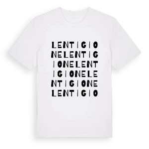 Lentigione ordlek t-shirt – ekologisk bomull t-shirt från Pinshirt