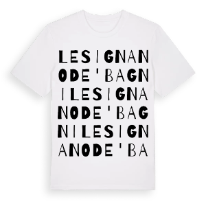 Lesignano de' Bagni ordlek t-shirt – ekologisk bomull t-shirt från Pinshirt