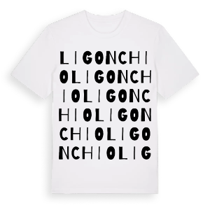 Ligonchio ordlek t-shirt – ekologisk bomull t-shirt från Pinshirt