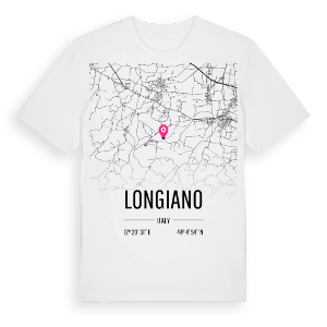 Longiano karta t-shirt – ekologisk bomull t-shirt från Pinshirt