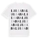 Lubiana ordlek t-shirt