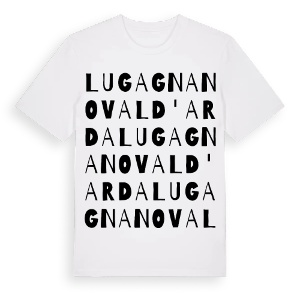 Lugagnano Val d'Arda ordlek t-shirt – ekologisk bomull t-shirt från Pinshirt