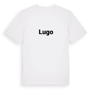 Lugo fetstil t-shirt – ekologisk bomull t-shirt från Pinshirt