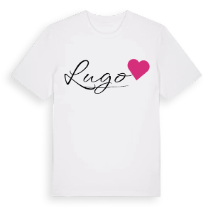 Lugo hjärta t-shirt – ekologisk bomull t-shirt från Pinshirt