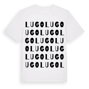 Lugo ordlek t-shirt – ekologisk bomull t-shirt från Pinshirt