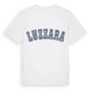Luzzara college t-shirt – ekologisk bomull t-shirt från Pinshirt