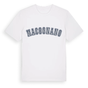 Macognano college t-shirt – ekologisk bomull t-shirt från Pinshirt