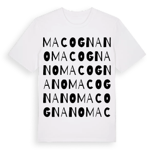 Macognano ordlek t-shirt – ekologisk bomull t-shirt från Pinshirt