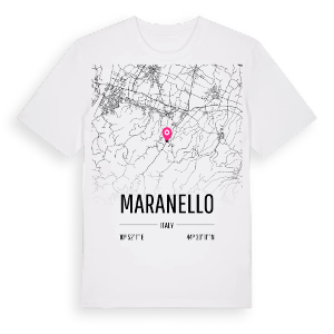 Maranello karta t-shirt – ekologisk bomull t-shirt från Pinshirt