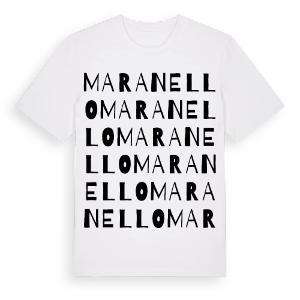 Maranello ordlek t-shirt – ekologisk bomull t-shirt från Pinshirt